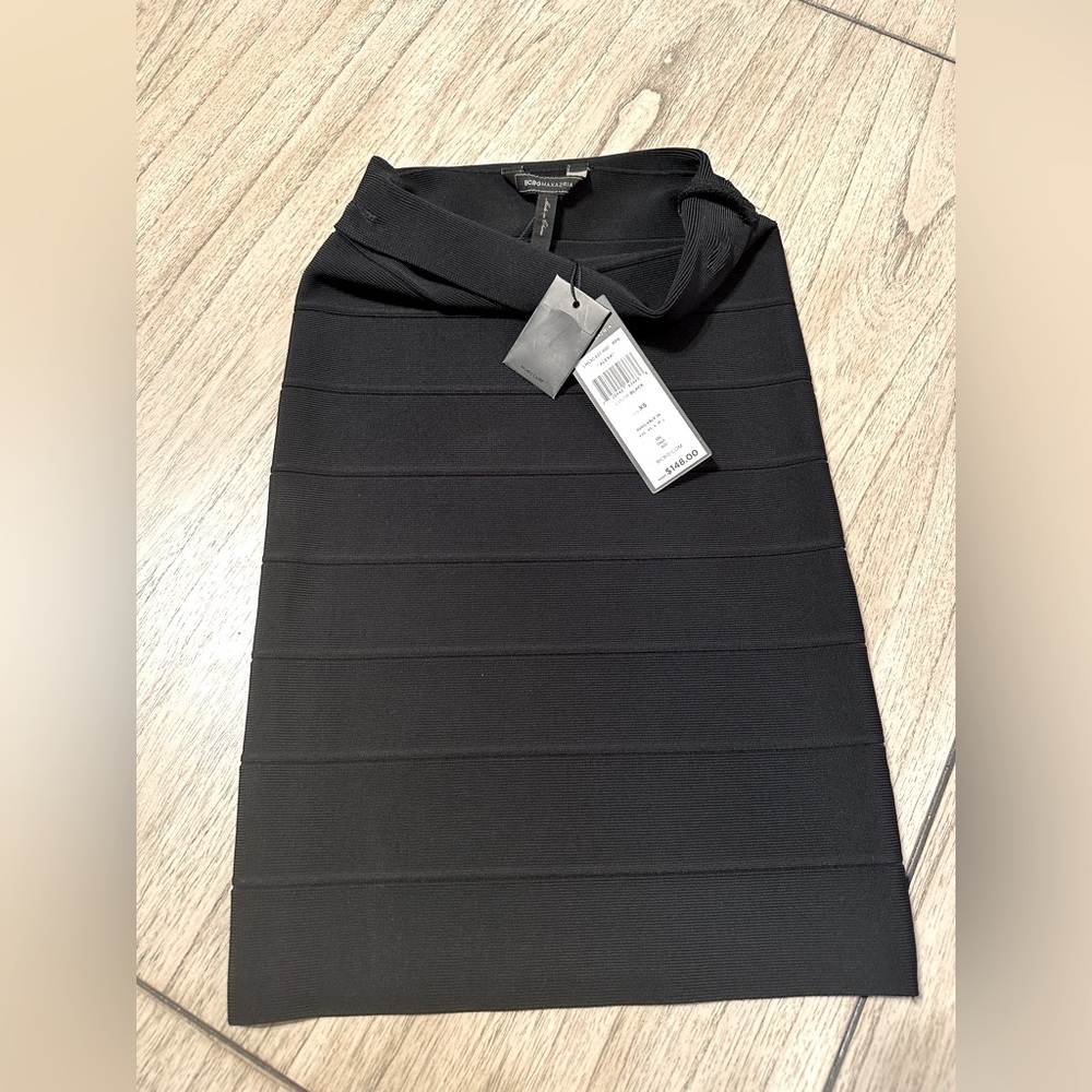BCBG black Alexa bandage skirt, brand new